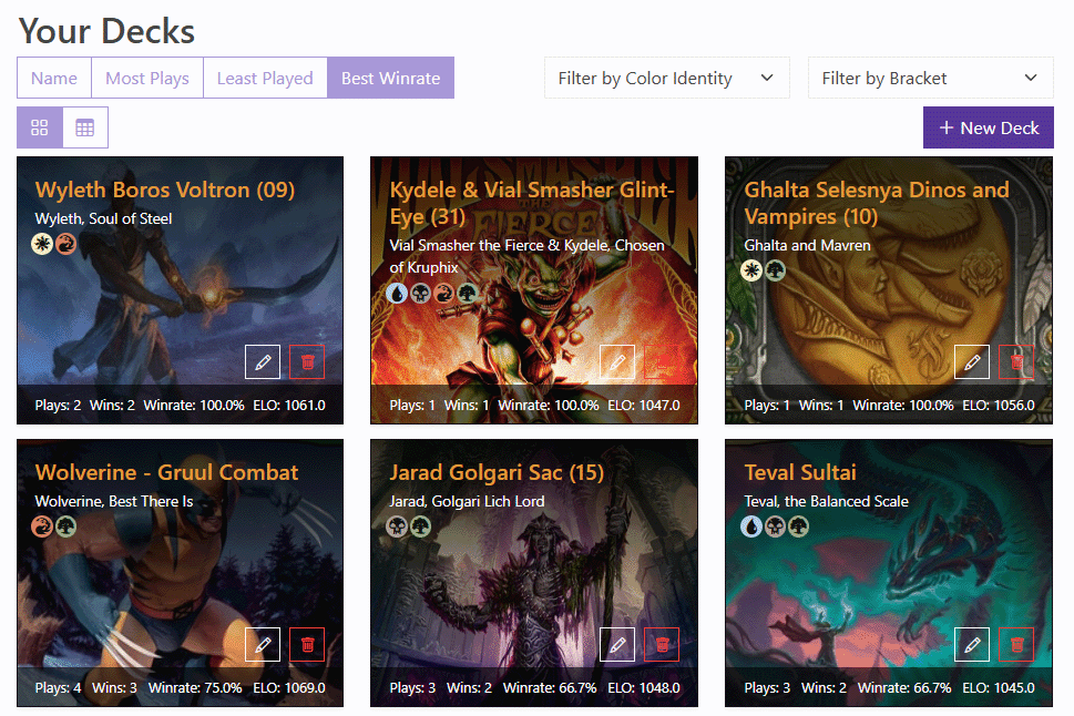 Import and Manage Decks